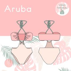 The Aruba pattern is a criss cross bandeau monokini that features a high cut leg. This style has full coverage in the back.  If you are petite or tall, please note there is a lengthen/shorten line included in the pattern with easy and detailed instructions.  Video tutorial available on Youtube: https://youtu.be/maQwzt8chic Please note that this is a DIGITAL product, available for instant download after purchase. PDF Formats: Standard letter 8.5" x 11" and A4 files provided. Pattern available in sizes: XS-XXL Seam allowance included in pattern. If you have a small business, you are allowed to sell finished products made from the patterns. For further inquiries, send us a DM. Happy Sewing! :) Diy Swimwear, Pattern Swimsuit, Bathing Suit Patterns, Swimsuit Pattern, Pattern Drafting, Womens Bathing Suits, Jewelry Making Tutorials, Sewing Patterns Free, Make Design