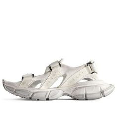 Balenciaga 3XL Sandals 'White' 786959W3XLT9191 Balenciaga X Adidas, Balenciaga Track Sandals, White Balenciaga Track, Balenciaga Adidas 2022, Balenciaga Sandals, Balenciaga Runners, Balenciaga, Sandals, White