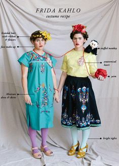 25 Amazing Ideas for Art History Halloween Costumes | Sartle - Rogue Art History Frida Calo Costume, Frieda Kahlo Costume, Frida Kahlo Costume Diy, Frida Khalo Costume, Freida Kahlo Costume, Brittany Jepsen, Frida Kahlo Style, Diy Kostüm, Halloween 2014