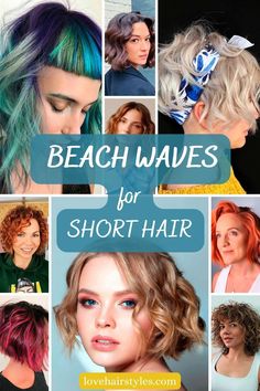 Everyone wants to get beach waves for short hair. And we know how you can do it in different ways! Check out our handy tricks! Short Beach Hair, Waves For Short Hair, Super Short Haircuts, Wavy Pixie, Tips Hair, Spiky Hair