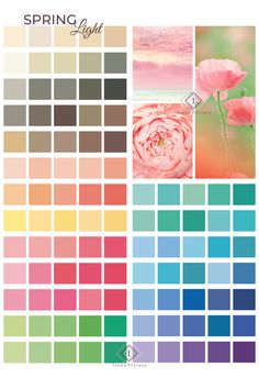 the color scheme for spring flowers