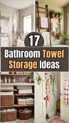 bathroom towel storage ideas for small bathrooms