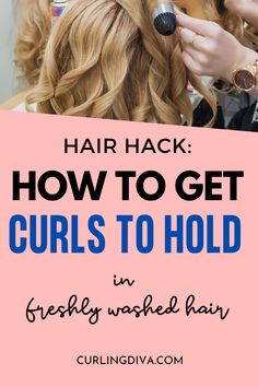 Products To Help Hold Curls, Holding Curls All Day, How To Style Hair After Curling It, Keeping Curls All Day Tips, Getting Curls To Hold, Hair Products To Hold Curls, Get Curls To Stay All Day, Products To Hold Curls Fine Hair, Hair Won’t Hold Curl