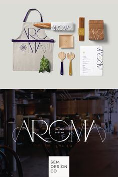 an advertisement for the aroma restaurant