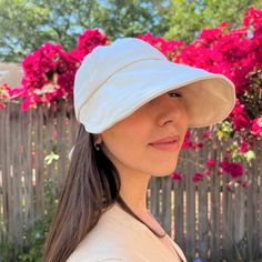 FREE Standard U.S Shipping on all orders over $35 💕 Women Baseball Cap UPF 50 + UV Sun Protection Hat Wide Brim Beach Hat for Women Pony Tail Cap 100% Cotton Adjustable back closure Hand Wash Only UPF 50+ sun hat for women: If you looking for stylish and sun protection, this is the right choice for you. This summer hat for women is very comfortable, provides excellent sun protection. Large brim hat 4.5 inch (11cm) offers extra protection for your face from harmful sun rays. Women ball cap is li Sun Hat With Upf 50+ Visor, Solid Color Visor Sun Hat With Upf 50+, Solid Color Sun Hat Visor With Upf 50+, Lightweight Spring Visor Hat, Lightweight Visor Hat For Spring, Adjustable Visor Baseball Cap With Upf 50+, Upf 50+ Bucket Sun Hat, Lightweight White Sun Hat For Spring, White Uv Protection Bucket Hat For Travel