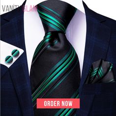 The Business Classic Neck Tie is made of exquisite jacquard fabric and unique design to provide a gorgeous and classic look. A Good gift choices for your father, brother, boyfriend or friends. Ties Type: Neck Tie SetTie Set: Necktie and Pocket Square and Cuff LinksPattern Type: stripedMaterial: High Quality Silk Hand Woven Gravata*NoteDelivery Time: Due to the current global crisis (COVID-19), shipping time may be delayed. Luxury Ties, Necktie Set, Gold Tie, Ties For Men, Tie For Men, Men Formal, Cufflink Set, Wedding Ties, Stripe Silk