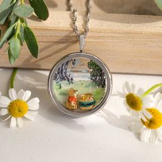 Adventure awaits when you add this Disney Large Hundred Acre Wood Clear Plate to your Living Locket®. Clear Plate, Disney Gold, Cute Winnie The Pooh, Journal Diy, Disney Charms, Living Locket, Origami Owl Jewelry, Pinterest Ideas, Wood Plate