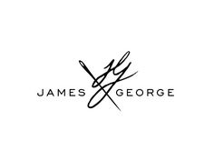 the logo for james george's restaurant, which has two forks and knifes on it