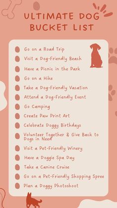 an ultimate guide to the ultimate dog checklist