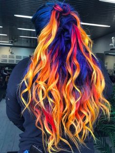 Ice Hair, Colors Nails, Colour Hair, Colourful Hair, Hair Dyes, Hair Color Crazy, Cosplay Hair, Multicolored Hair