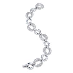 Fall in love with this timeless Diamond Pave link bracelet crafted in 18kt. White Gold and graced with pave diamonds for remarkable sparkle. Diamond Pave 18K White Gold Link Bracelet 18kt. White Gold 3.92ct TW Diamond Pave Link Bracelet SKU: 22125 BRW12192D Gold Link Bracelet, Gold Link, Bracelet Crafts, Selling Jewelry, Pave Diamonds, Link Bracelets, Fall In Love, In Love, Fine Jewelry