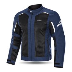 The Men's Motorcycle Mesh Protective Jacket is the motorcycle safety gear you need when you’re riding. Having safety gear can prevent most accidents, a motorcycle protective armor jacket can save your life. This Men's Motorcycle Mesh Protective Jacket is for riders looking for summer comfort and protection. Mesh fabric for better breathability CE Level 1 Removable Paddings on the back, chest, shoulders, and elbows Reflective panel on the jacket for better visibility Waterproof YKK zippers Front Motocross Clothing, Armor Jacket, Rock Style Outfits, Rock Style Clothing, Racing Jackets, Sunglasses Women Vintage, Black Pants Men, Safety Clothing, Save Your Life