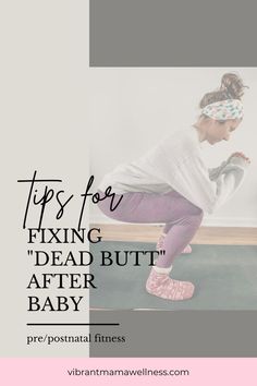 This is a question I see circulating a lot in the postpartum world - “why is my butt flat after having a baby?” And while this is common, it’s not a life sentence! This phenomenon and referred to as “dead butt syndrome,” and there are a few ways we can go about correcting it! Postpartum Hip Exercises, Postpartum Glute Workout, Postpartum Leg Workout, Postpartum Stretches, Exercise When Pregnant, Baby Exercises, Stomach Abs Workout, Postpartum Workout Plan, Stomach Abs