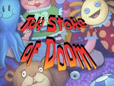 the title for toy stores of domm, with an image of stuffed animals and other toys