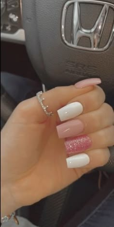 Square Short Acrylic Nails, Nails Grunge, Grunge Nails, Simple Acrylic Nails, Summer Acrylic Nails, Acrylic Nails Coffin Short, Short Acrylic Nails Designs, Uñas Acrilicas, Dipped Nails