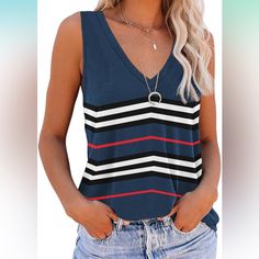 Loose Fit Workout V Neck Sleeveless Shirts Casual Striped Tank Vest, Striped Tank Top Vest, Striped Tank Top With Vest Detail, Casual Striped Sleeveless Tank Top, Striped V-neck Tank Top For Spring, Striped V-neck Tank Top, Striped Sleeveless Vest Top, Casual Striped Sleeveless Vest, Striped V-neck Vest Top