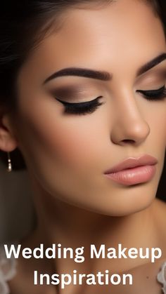 Fall Neutral Makeup, Bridal Makeup For Brunettes With Blue Eyes, Classic Glam Wedding Makeup, Eye Makeup For Mother Of Groom, Makeup Black Tie Event, Inspiring Makeup Looks, Makeup For Evening Wedding, Evening Wedding Makeup For Brown Eyes, Bridal Makeup Brown Eyes Olive Skin