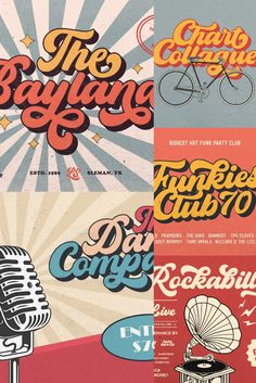 The Bayland - Retro Font Retro Cursive Font, Retro Text Design, 60's Font, Retro Typeface, Retro Card Design, Retro Pubmat, Retro Drawings Vintage, Free Retro Fonts, Retro Logo Design Vintage Labels