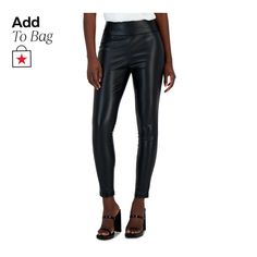 in stock Womens Capris, Faux Leather Leggings, Deep Black, Leather Leggings, In Store, Pick Up, Shoe Accessories, Buy Online, Pants For Women