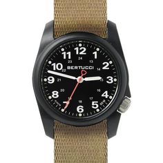 Bertucci A-1R Field Comfort Black Tan is now available at Watches.com. Free Worldwide Shipping* and Easy Returns. Shop Now Mens Watches Military, Modern Watches, G Shock Watches, Smart Watches, Black Olive, Casual Watches, Black Tan, Leather Band, Watch Brands