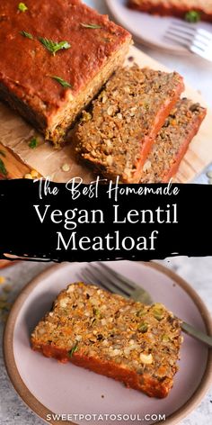 the best homemade vegan lentil meatloaf