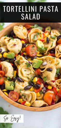 A bowl of colorful Tortellini Pasta Salad with fresh vegetables and a light homemade dressing, perfect for a quick and easy side dish or meal. Easy Tortellini Pasta Salad, Tortellini Pasta Salad Recipes, Easy Tortellini, Mexican Pizza Recipe, Tortellini Pasta Salad, Pasta Salad With Tortellini, Tortellini Pasta