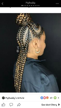 Birthday Briads, Braids For The Summer, Box Braids Long, Cornrows Box Braids, Fresh Hairstyles, Ghana Braids Hairstyles, Braids Long, Cornrow Ponytail, Braids Twist