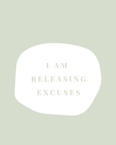 a white speech bubble with the words i am releasing excess