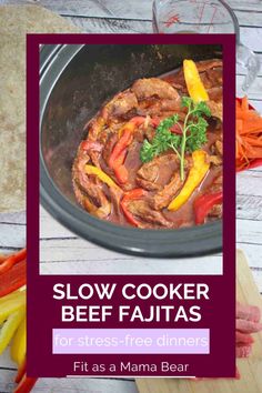 The perfect recipe to come home to, these slow cooker beef fajitas are delicious no matter how you serve them. Made with homemade, healthy fajita seasoning and simmered all day in a savory blend, these steak fajitas are a recipe you’ll want to keep on hand! Dinner Crock Pot, Appetizers Gluten Free, Chicken Gluten Free, Crock Pot Vegetables, Pasta Gluten Free, Soup Gluten Free, Cakes Gluten Free