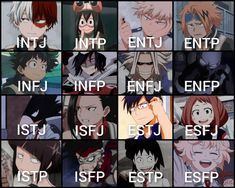 Mha Mbti Chart, Intp Mbti Anime, Estp Mbti Anime, Intp Anime Character, Mbti Anime Characters, Intj Anime Character, Estp Mbti, Anime Personality