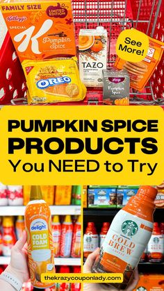 pumpkin spice products you need to try in the grocery store for halloween and thanksgiving season