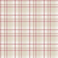 a beige and red plaid pattern