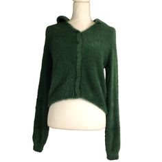 Excellent Condition. New Without Tags. Length 19” Chest 17.5” Sleeve 25” Measures Laying Flat Without Stretching. Collared Sweater, Wild Fable, Stretching, Sweaters For Women, Tags, Green, Women Shopping, Color