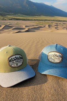 Structured trucker hat with topo map screenprinted on front panels. Woven patch with screen printed design. Fray twill applique. Snapback. Grand Junction Colorado, Colorado Outfits, Grand Junction, Screen Printing Designs, Clothing Company