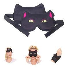 FOMI's Cat Designed Gel Hot Cold Eye Mask is uniquely soothing and natural. The gel ensures it retains peak therapeutic temperatures for an extended period, making it last longer, and providing the ultimate therapeutic experience. Designed with adjustable, firm fastener closures, it adjusts around your head for a secure and custom fit. It completely covers the sinus, eyes, and surrounding area and conforms to the body, reaching deep into the tissue to reduce pain and tension. The exotic design, Ice Mask, Cold Eye Mask, Ice Face, Migraine Headache, Head Cold, Swollen Eyes, Knee Wraps, Gel Pack, Cat Mask