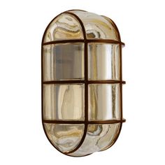 an outdoor wall light with glass panels