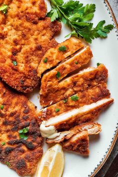 sliced parmesan crusted chicken. Crusted Parmesan Chicken, Parmesan Crusted Chicken Breast, Parmesan Crusted Chicken Recipe, Crusted Chicken Breast, Crusted Chicken Recipes, Chicken With Italian Seasoning, Breaded Chicken Breast, Chicken Breast Fillet, Fried Chicken Breast