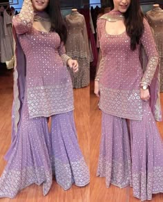 Sharara Designs For Wedding, Suits For Women Indian, Indian Dresses Traditional, Traditional Indian Outfits, Trendy Dress Outfits, Designer Dresses Casual, Stylish Party Dresses