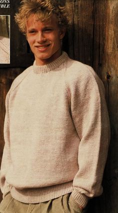 Mens Knit Sweater, Outfits Hombre, Round Neck Sweater, Knit Men, Crew Neck Jumper, Round Neck Sweaters, Sweater Knitting Patterns, Men Fashion Casual Outfits, Streetwear Men Outfits