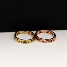 Rings-Great Wall Pattern Rose Gold Ring Titanium Steel Fashion Simple Women's Model Number:1005001429151245 Rose Gold Round Midi Rings, Wall Pattern, Great Wall, Titanium Rings, Wall Patterns, Rose Gold Color, Italian Charm Bracelet, Store Credit Cards, Rose Gold Ring