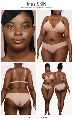 Inès Skin & Sim | Patreon Thisisthem Sims 4, Mods The Sims 4, Sims 4 Skin, Body Presets, Sims 4 Mac, Cc Skin, Sims 4 Tattoos, Sims Baby