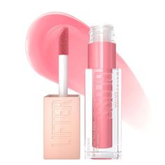 Light Pink Glossy Lips, Maybelline Gloss, Maybelline Lip Gloss, Maybelline Lifter Gloss, Maybelline Lifter, Lifter Gloss, Modern Shades, Maybelline Lip, Hydrated Lips