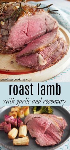 roast lamb with garlic and rosemary is an easy dinner recipe that's ready in under 30 minutes