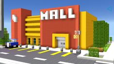 Mall minecraft city Minecraft Mall Building, Minecraft City Buildings Easy, Clothes Store Minecraft, Mall Minecraft Ideas, Minecraft City Planning, Minecraft Supermarket Ideas, Mall In Minecraft, Restaurant In Minecraft, Minecraft City Ideas Buildings Modern