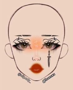 Bambi Makeup, Makeup Tips Eyeshadow, Makeup Face Charts, Face Art Makeup, Graphic Makeup, Character Makeup, Eye Makeup Designs