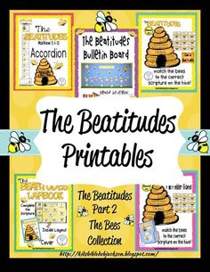 the beatles printables are displayed in front of a black and white background with yellow accents