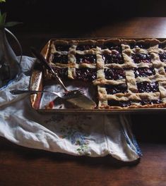 a pie sitting on top of a wooden table