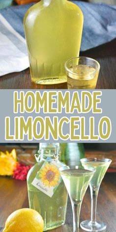 homemade lemoncello is the perfect way to use it for cocktails