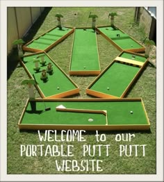 Miniature Golf Course Diy, Diy Putt Putt