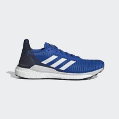 SolarGlide 19 Shoes Blue Mens Distance Running, Neutral Running Shoes, Shoes Blue, Cloud White